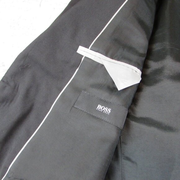 Hugo Boss Guabello Blazer Jacket Black Wool Single Breasted Jam75/Sharp 3 36S - Picture 7 of 8